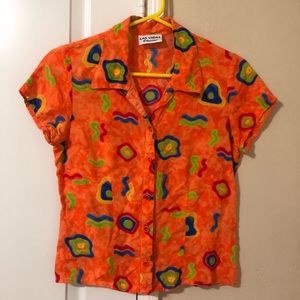 90s Cropped Button Up Size Small
